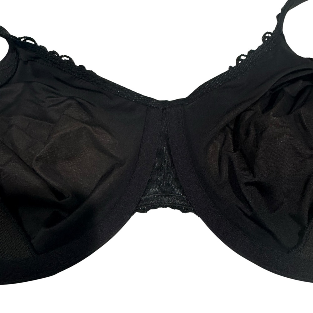 WACOAL Bodysuede Ultra Seamless Bra. Black. Size 42D. EUC - Picture 8 of 9